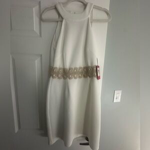 Vince Camuto White Engagement Dress